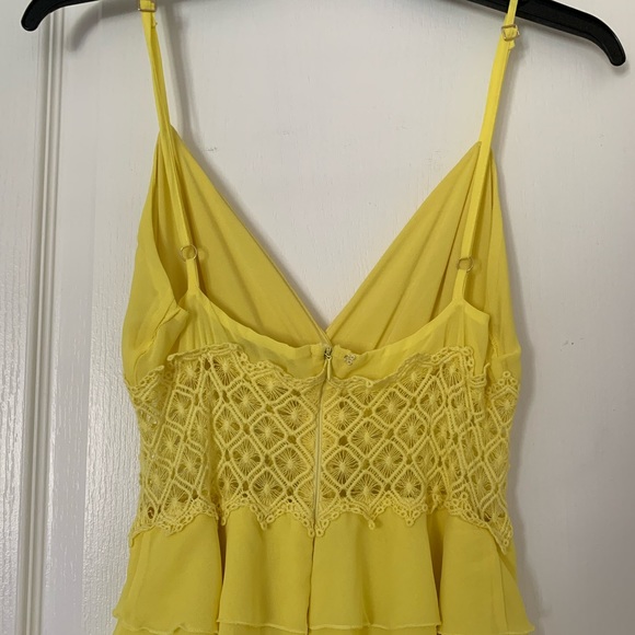 Rinascimento full-length frilled yellow dress- Size US S - Picture 6 of 6